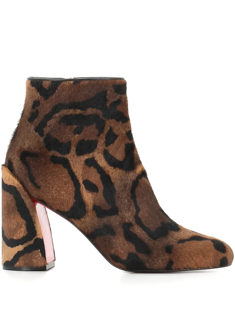 Christian Louboutin 85mm Jane leopard-print boots | Brown | Image 1