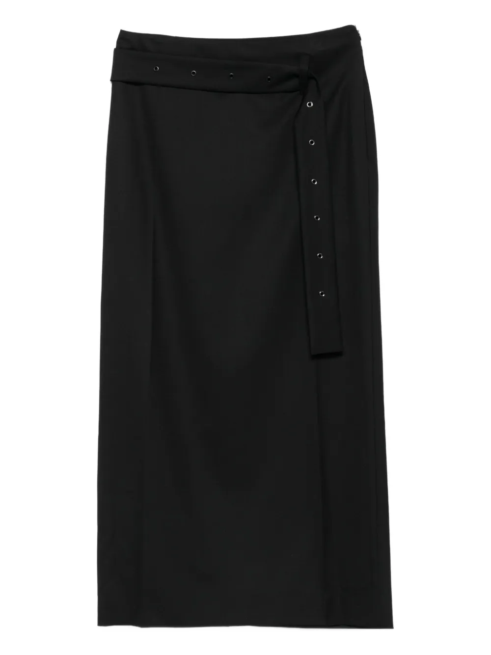 Low Classic eyelet-detail belted skirt | Black | Image 1
