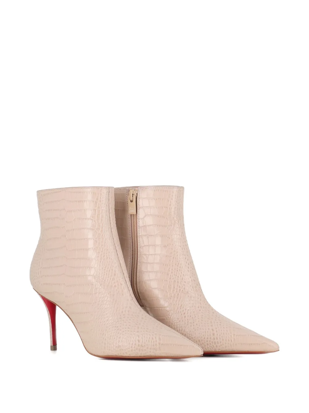 Christian Louboutin 80mm Miss Z crocodile-effect boots | Ankle Boots | Image 2