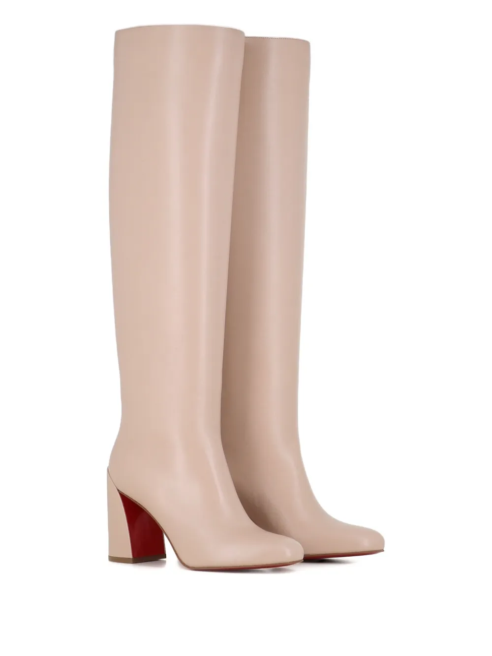 Christian Louboutin leather block-heel knee-high boots | Knee-High Boots | Image 2