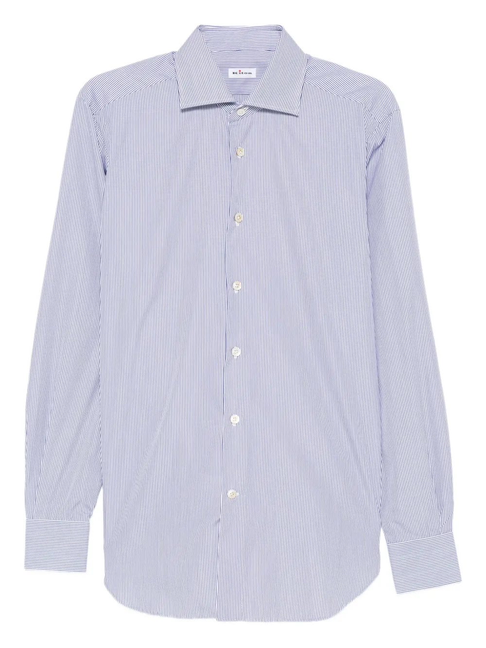 Kiton striped buttoned shirt | Blue | Image 1