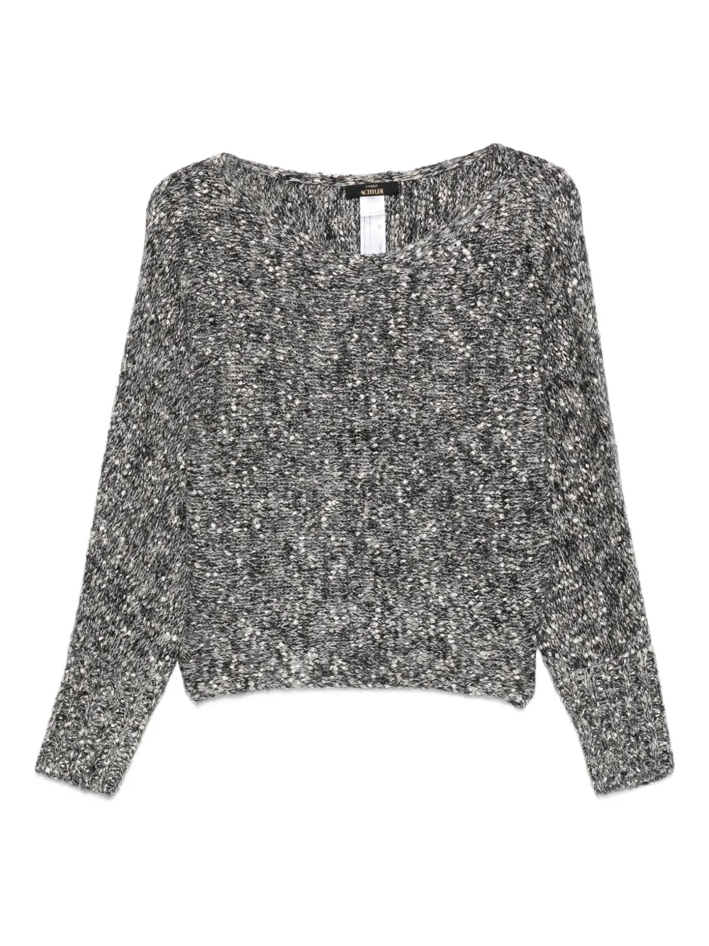 TWINSET speckled-pattern knit top | Black | Image 1