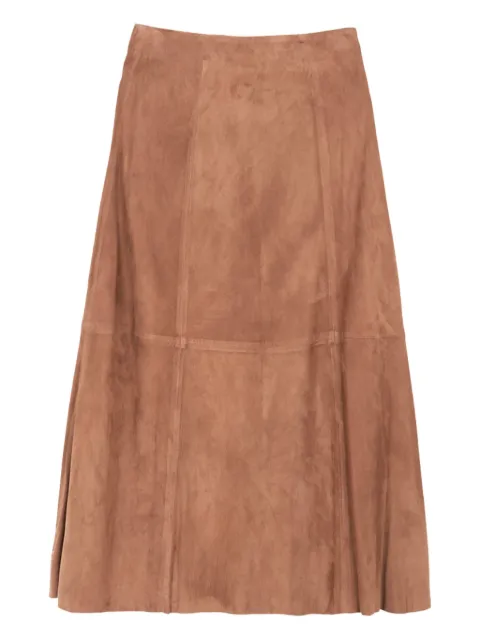 Herno panelled midi skirt