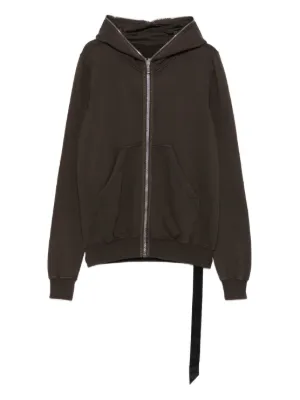 Rick Owens ジップアップ パーカー | ブラウン | FARFETCH JP