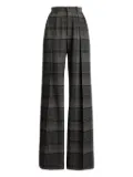Ralph Lauren Collection pleated plaid trousers - Grey