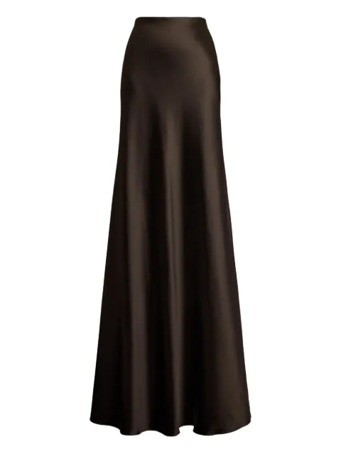 Ralph Lauren Collection A-line satin maxi skirt