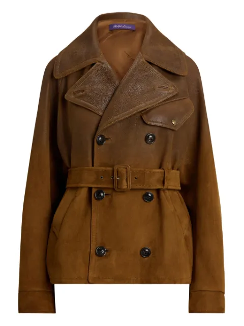 Ralph Lauren Collection belted suede jacket
