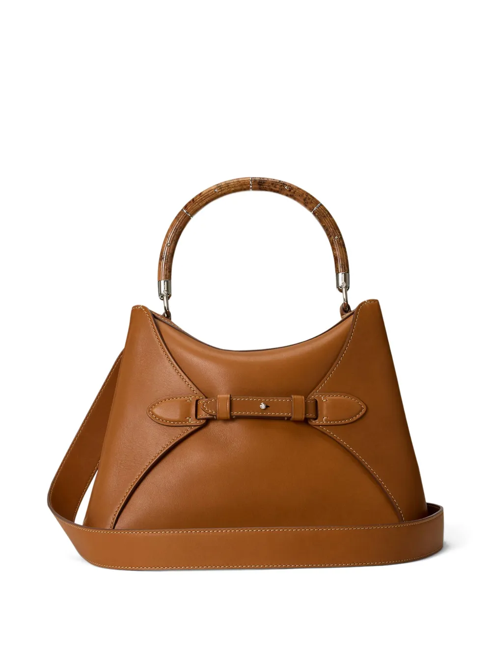 Ralph Lauren Collection medium bamboo-handle tote bag - Bruin