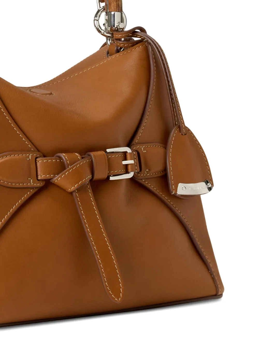 Ralph Lauren Medium Bamboo-handle Tote Bag In Brown