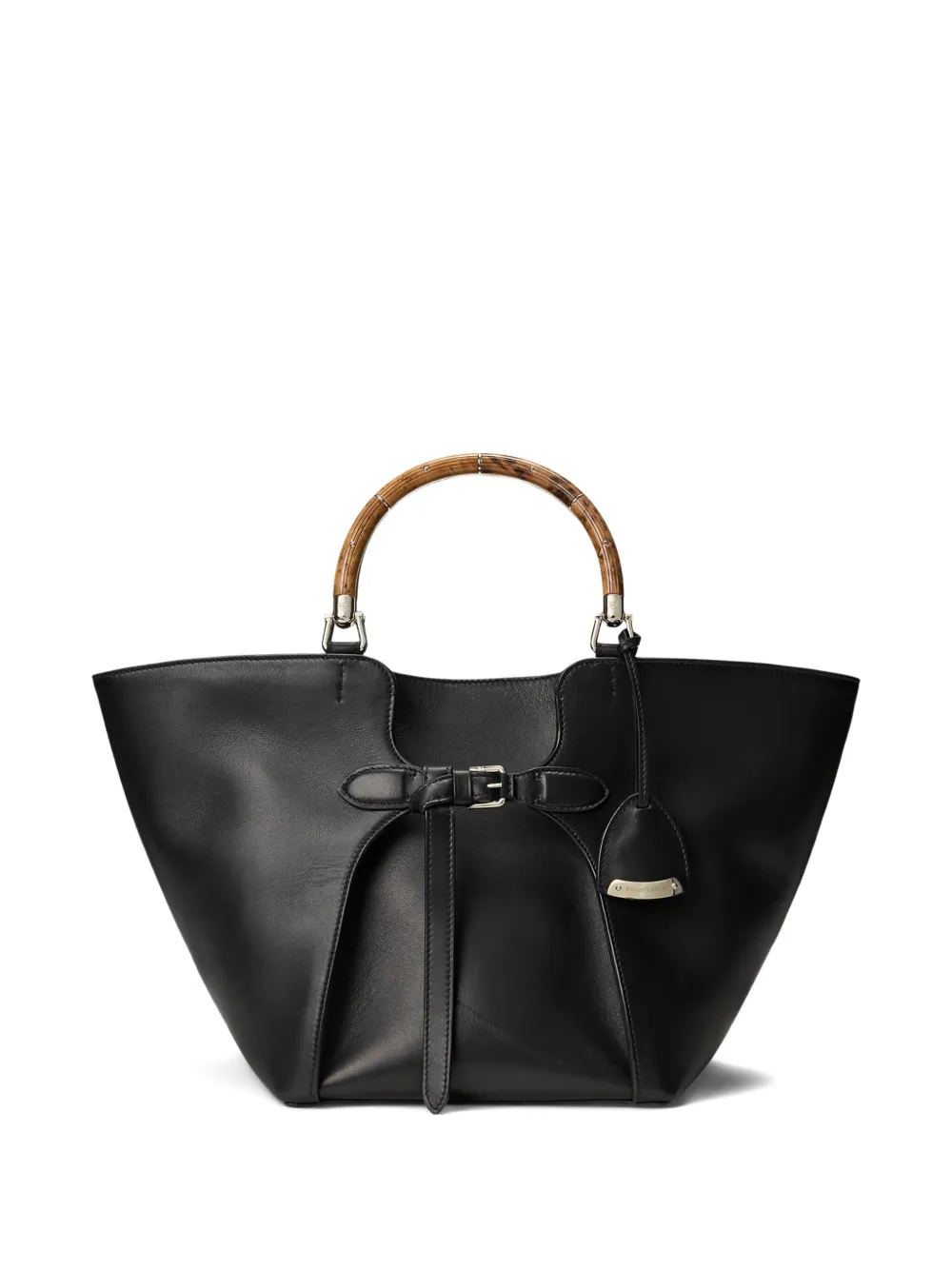 Ralph Lauren Collection レザーハンドバッグ - ブラック Ralph Lauren Collection レザーハンドバッグ - ブラック