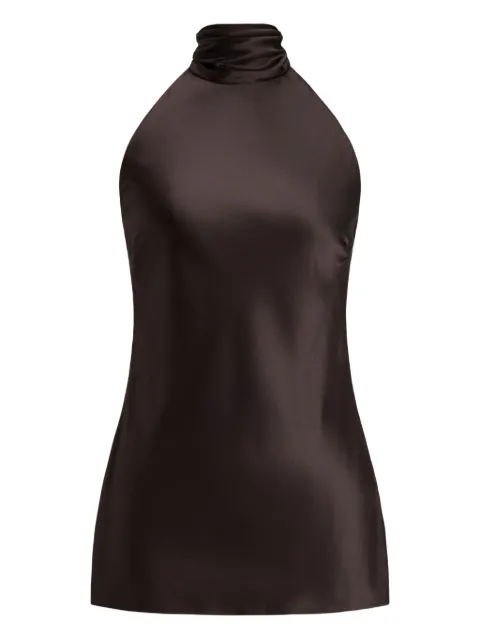 Ralph Lauren Collection halterneck charmeuse blouse