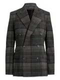 Ralph Lauren Collection Kent plaid-print double-breasted blazer - Grey