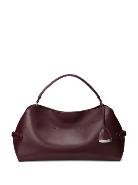 Ralph Lauren Collection medium curved-handle leather satchel bag