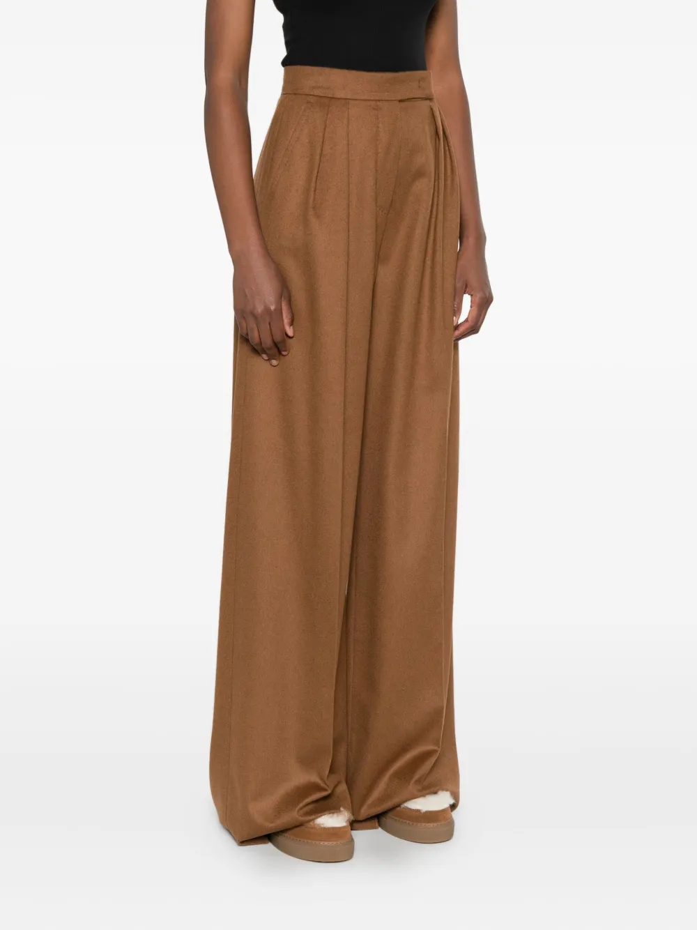 Max Mara Borneo geplooide broek Bruin