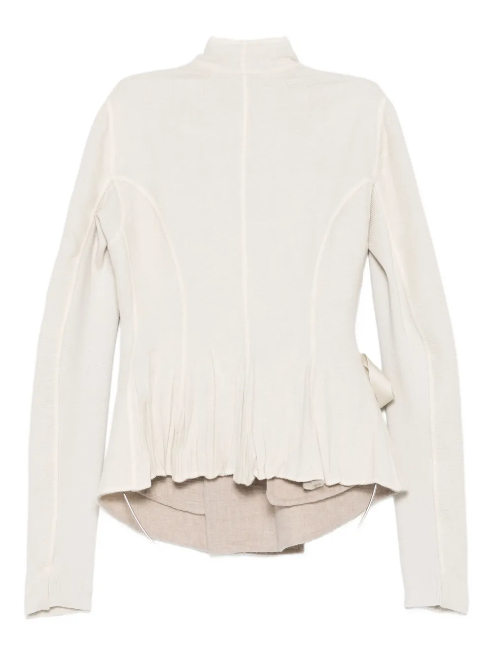 Rick Owens Wrap-tie Cardigan In White
