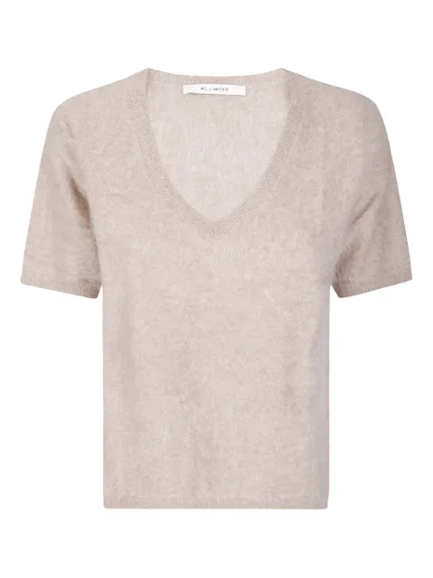 absolut cashmere Nicoletta short-sleeve V-neck cashmere sweater