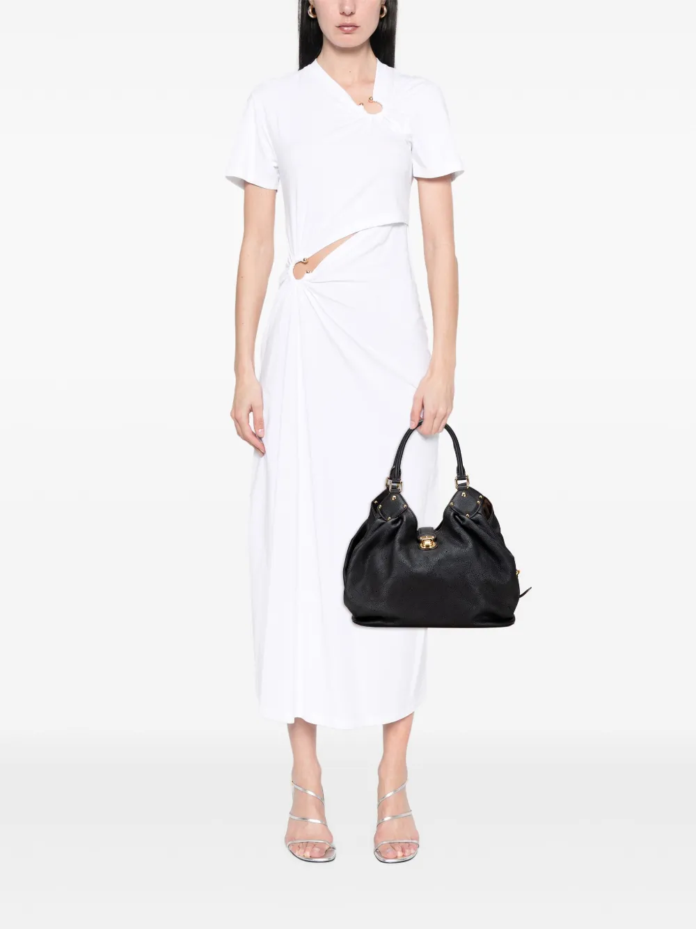 Louis Vuitton Pre-Owned 2008 Monogram Mahina L hobo bag | Pre-Owned | Image 2