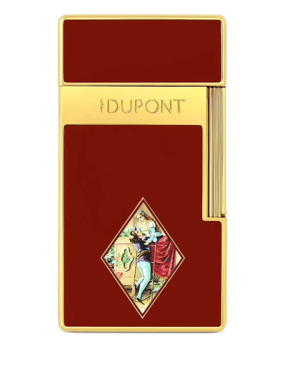 S.T. Dupont encendedor con línea grabada | rojo | Image 1