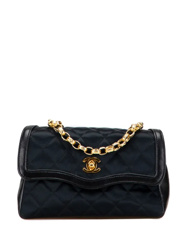 CHANEL ショルダーバッグ　マトラッセ CHANEL Pre-Owned 1989-1991 ココマーク マトラッセ サテン ビジュー