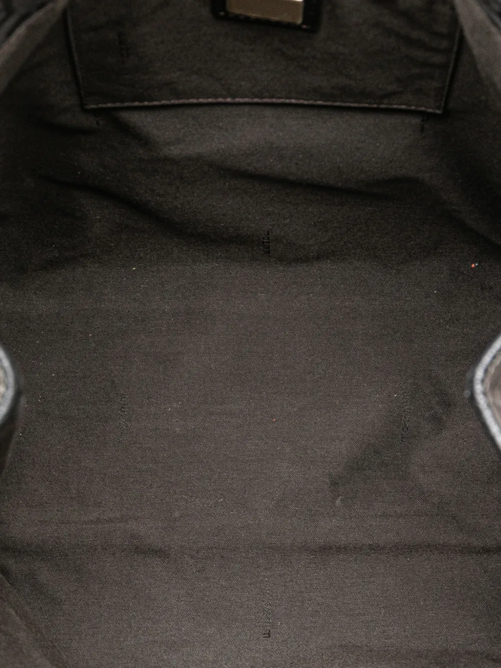 Pre-owned Fendi 2000-2010 Zucchino Canvas Tote Bag In Black