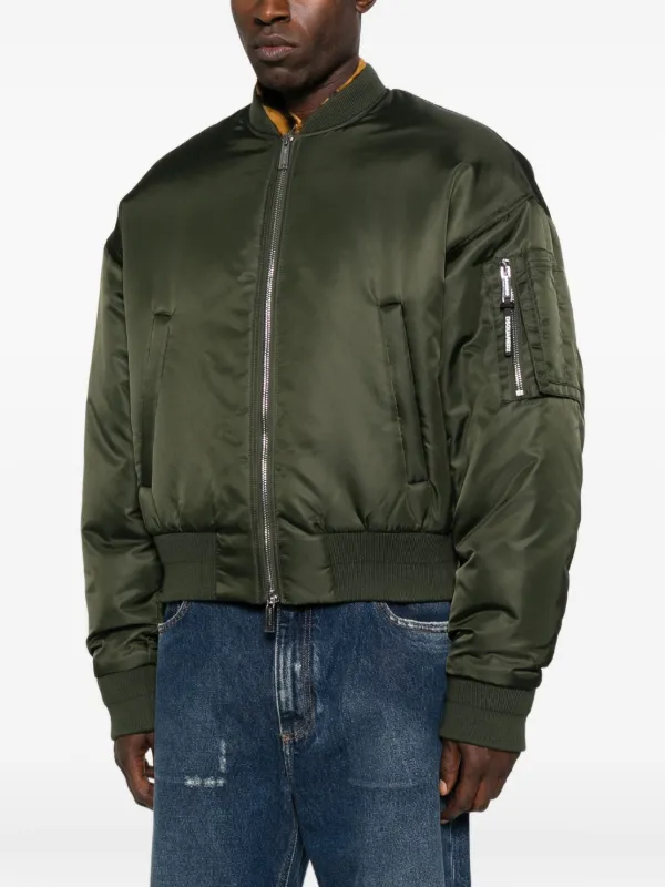 DSQUARED2 zip-front Bomber Jacket | Green | FARFETCH