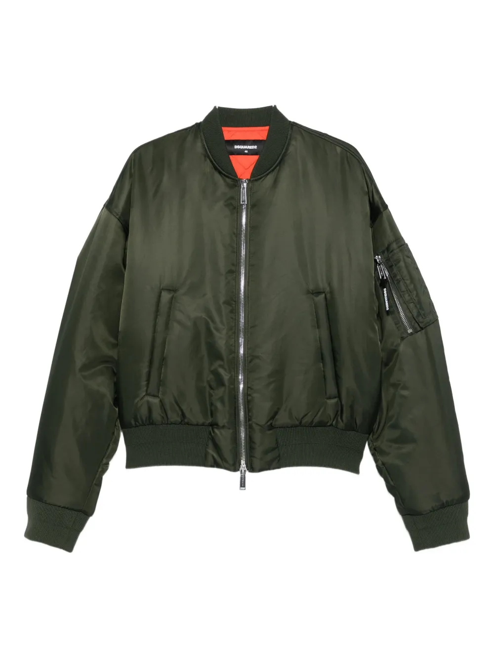 Dsquared2 Zip-front Bomber Jacket In Green