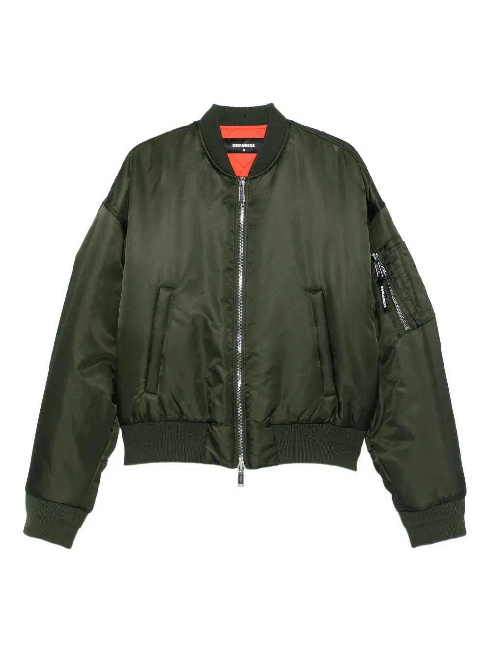DSQUARED2 zip-front bomber jacket | Green | Image 1