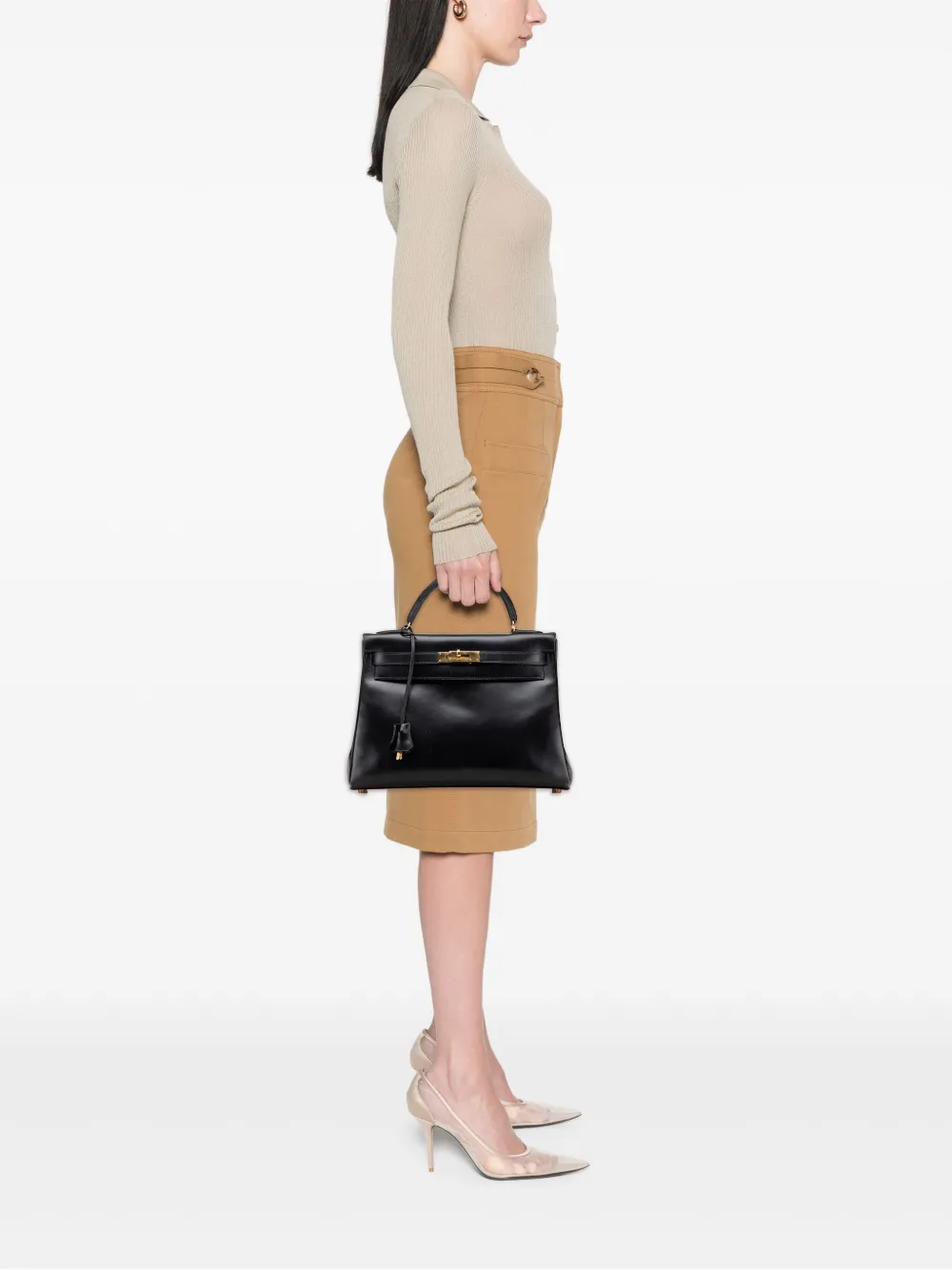 Hermès Pre-Owned 1994 Box Calf Kelly Retourne 32 satchel | Pre-Owned | Image 2