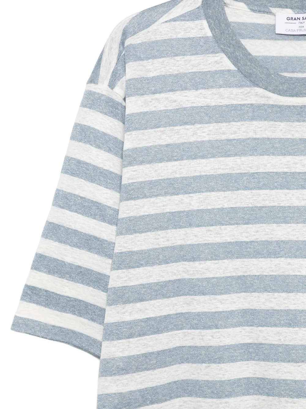 Gran Sasso Gestreept T-shirt Grijs
