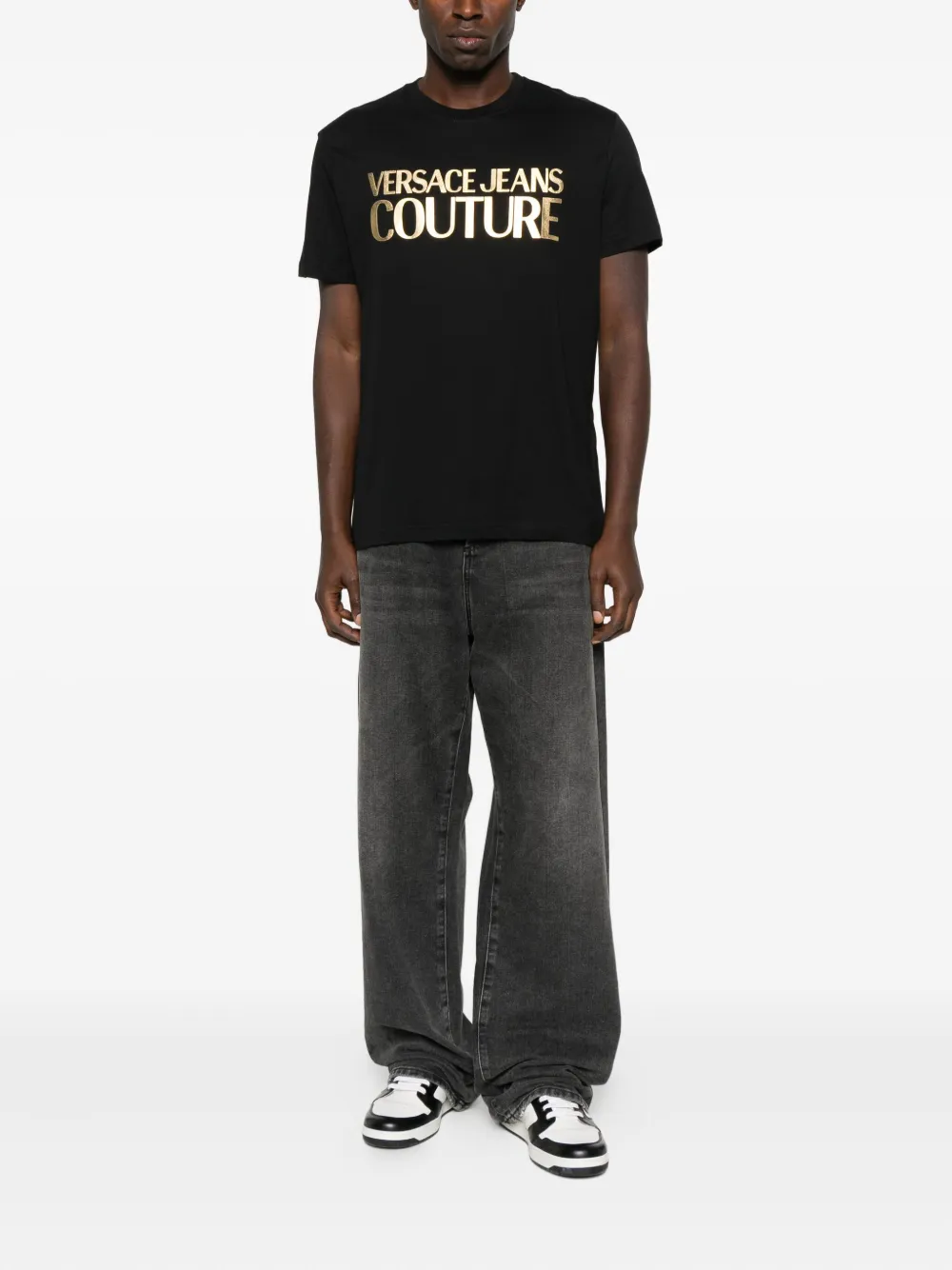 Versace Jeans Couture logo-print t-shirt - Zwart