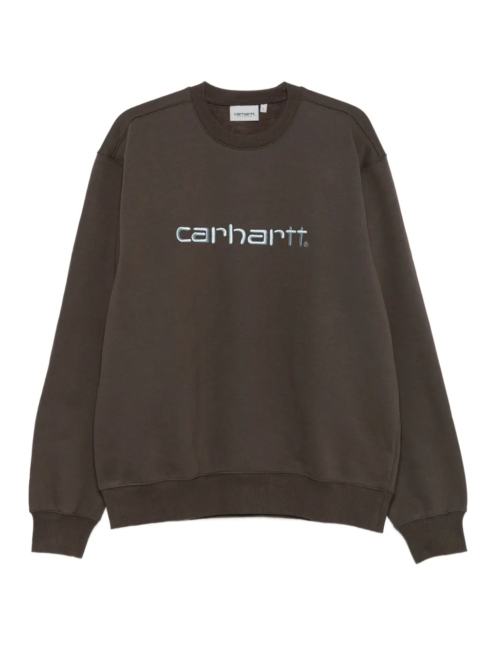 Carhartt WIP sudadera con logo bordado | marrón | Image 1