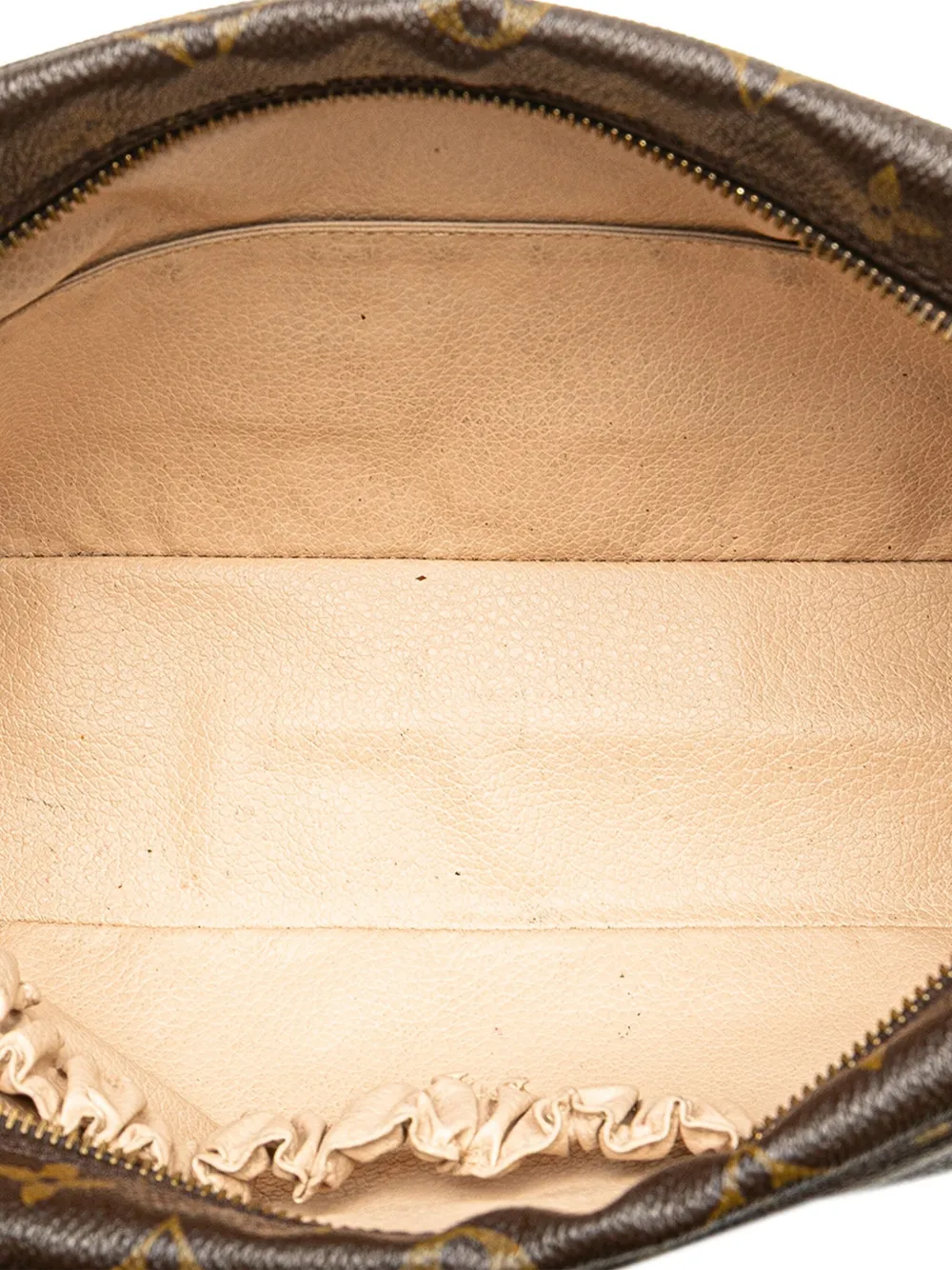 Pre-owned Louis Vuitton 1988 Monogram Trousse Toilette 28 Clutch Bag In Brown