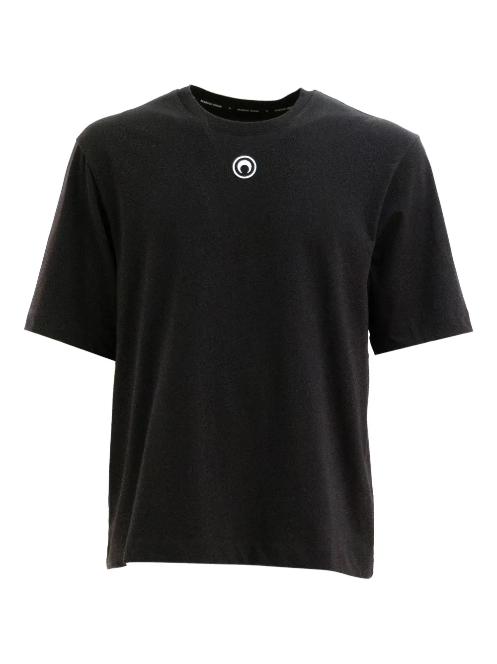 Marine Serre Logoed T-shirt In Black