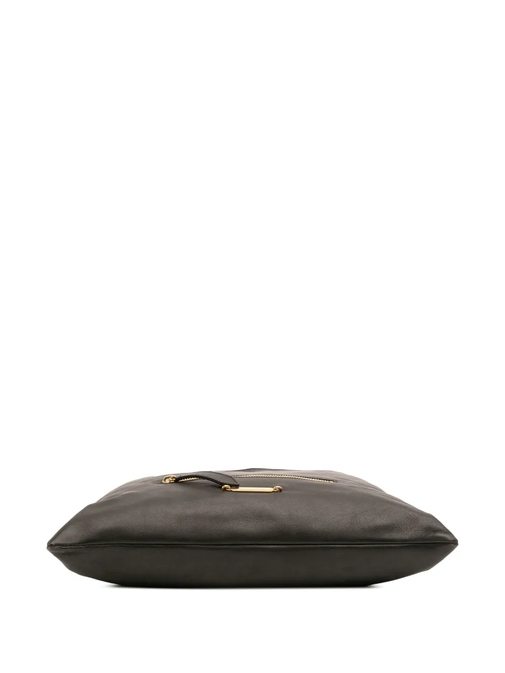 Pre-owned Burberry 2000-2017 House Check Trimmed Leather Big Crush Convertible Tote Satchel In Black