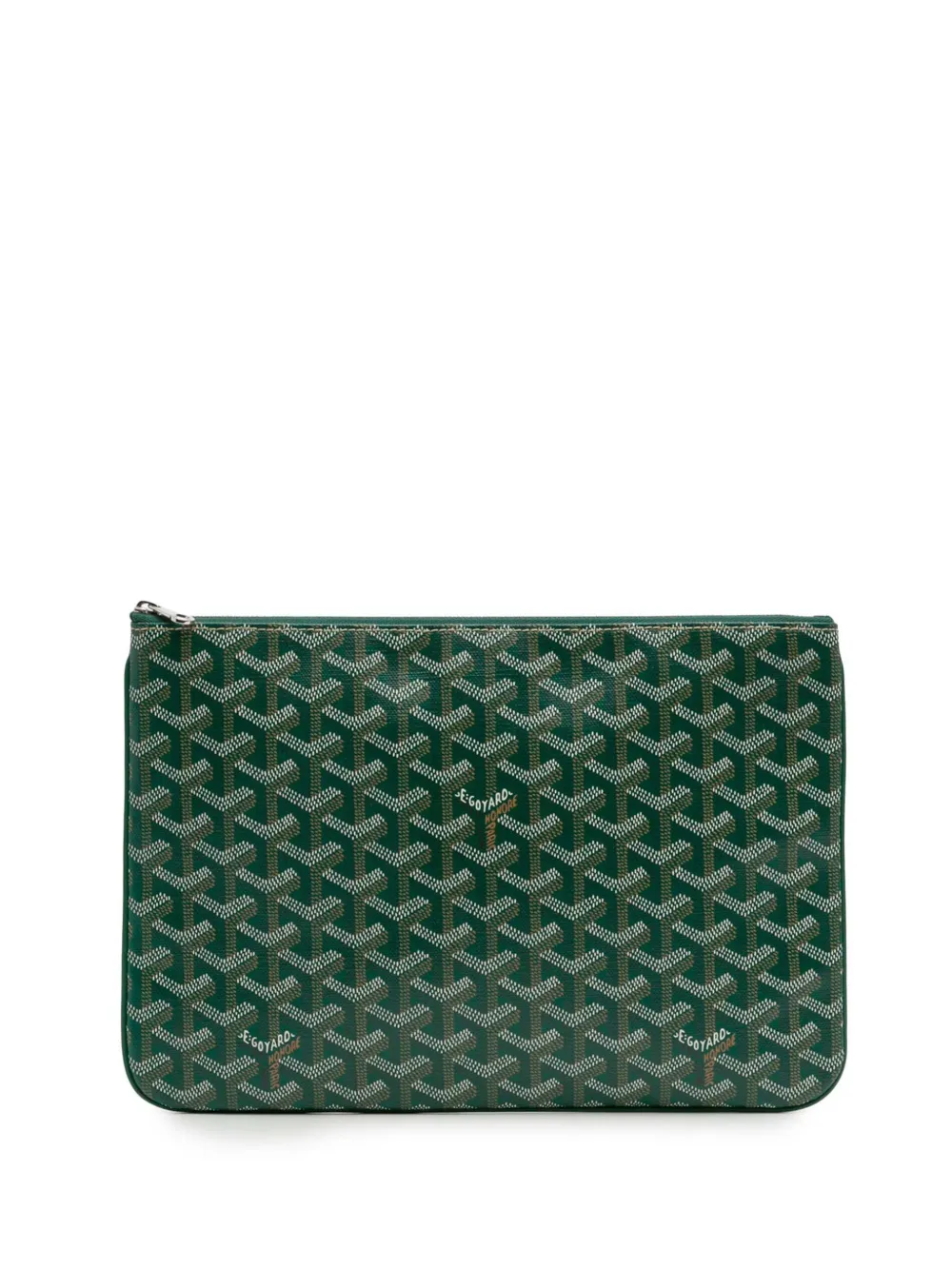 Goyard Pre-Owned 2018 ゴヤールディン セナ MM クラッチバッグ - グリーン Goyard Pre-Owned 2018 ゴヤールディン セナ MM クラッチバッグ - グリーン