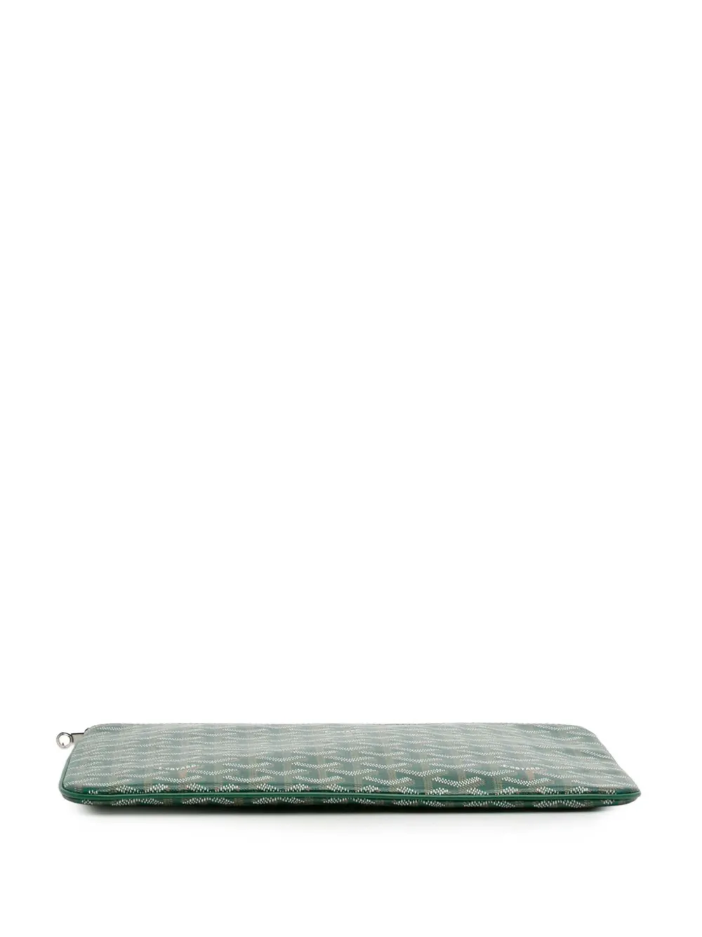 Pre-owned Goyard 2018 Ine Senat Mm Clutch Bag In Green