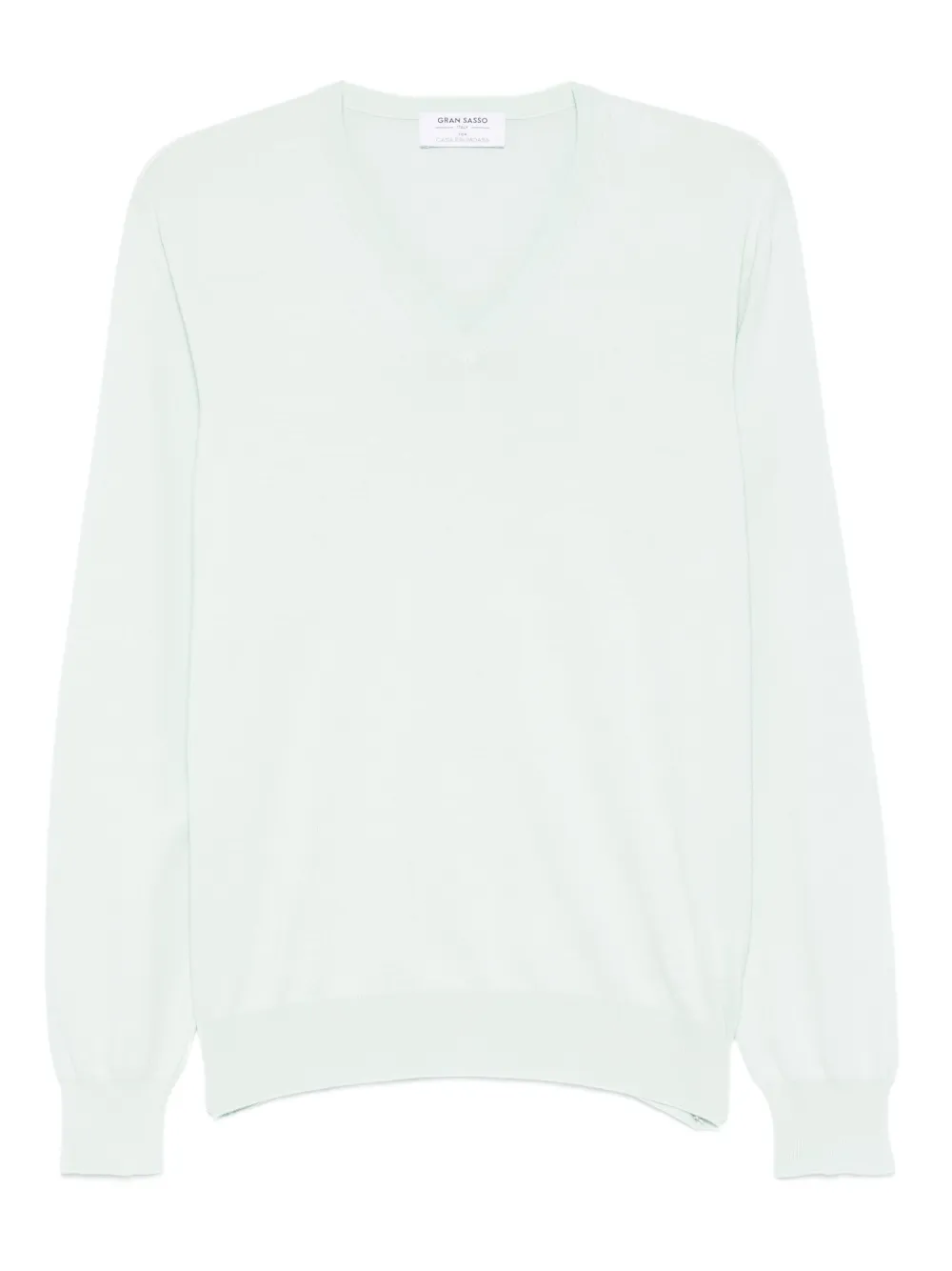 Gran Sasso V-neck long-sleeved sweater | Green | Image 1
