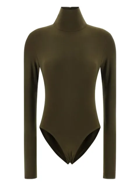 Norma Kamali high-neck long-sleeved bodysuit