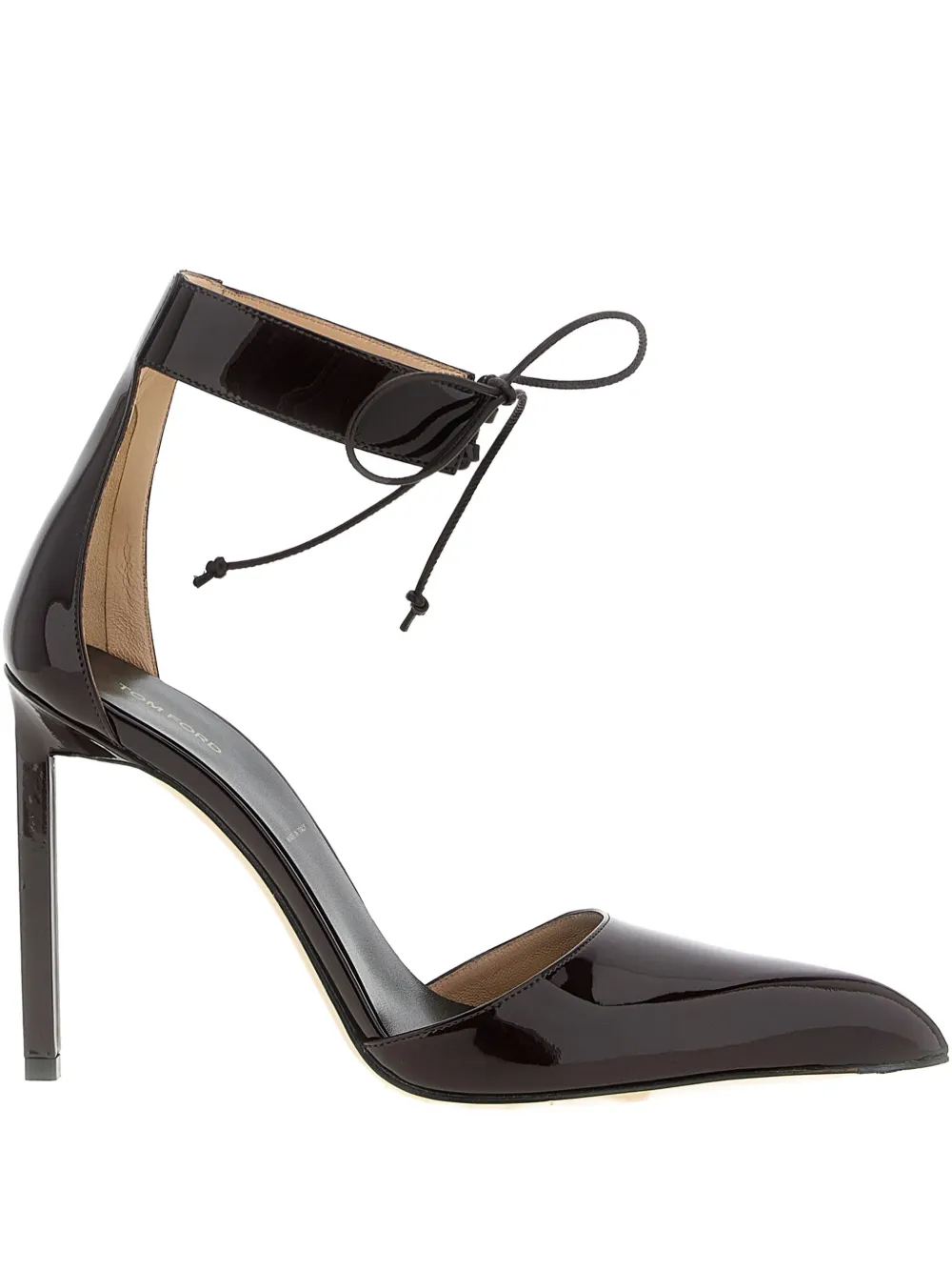TOM FORD 105mm patent-finish leather pumps Red