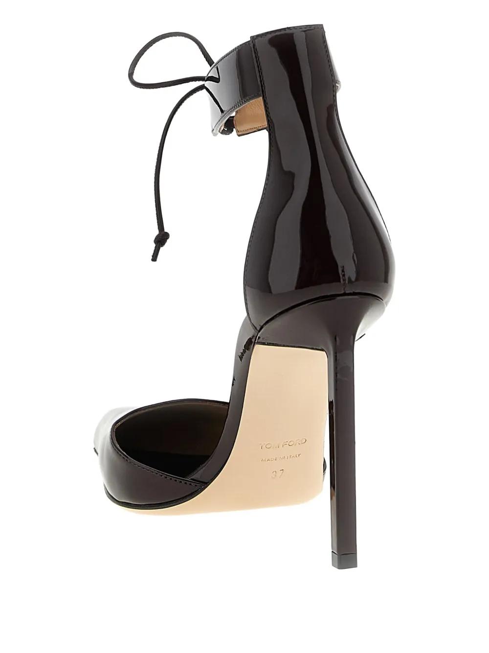 TOM FORD 105mm patent-finish leather pumps Red