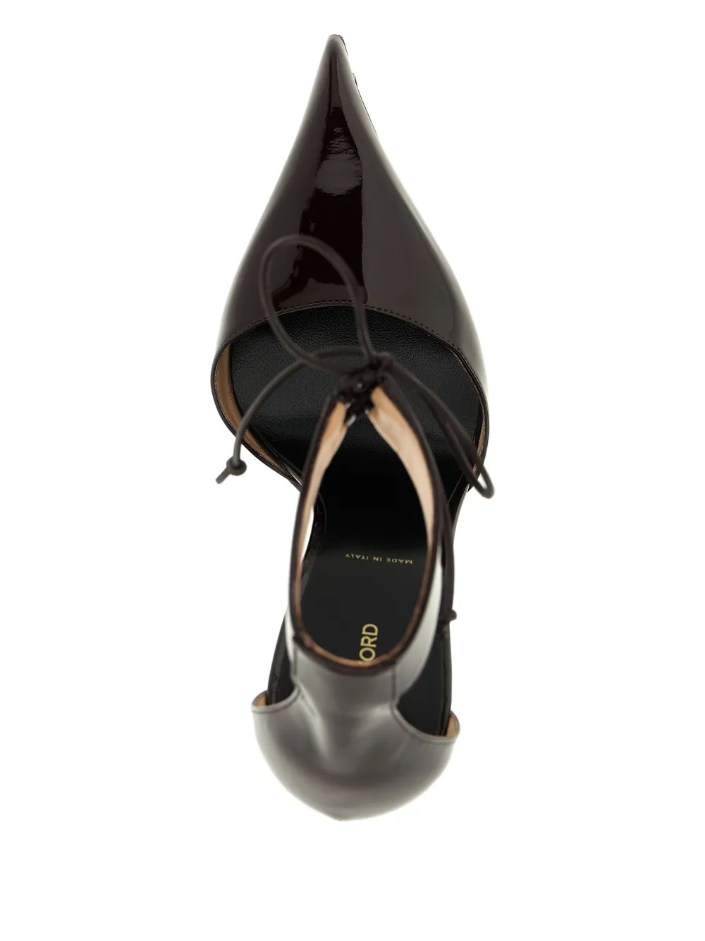 TOM FORD 105mm patent-finish leather pumps Red
