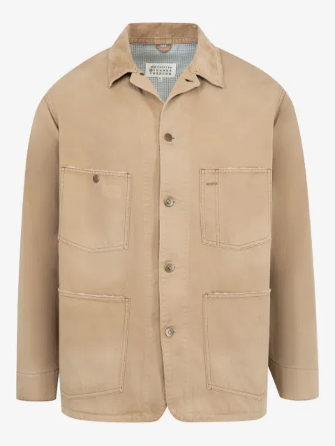 Maison Margiela sobrecamisa con motivo de espiga