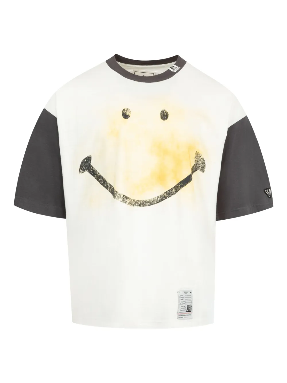 Maison MIHARA YASUHIRO smiley face-print T-shirt | White | Image 1
