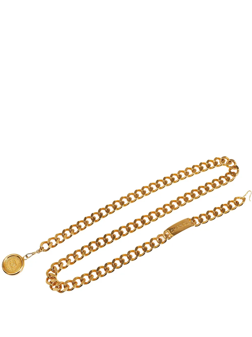CHANEL Pre-Owned 20th Century ココマーク メダリオン チェーンベルト - ゴールドトーン CHANEL Pre-Owned 20th Century ココマーク メダリオン チェーンベルト - ゴールドトーン