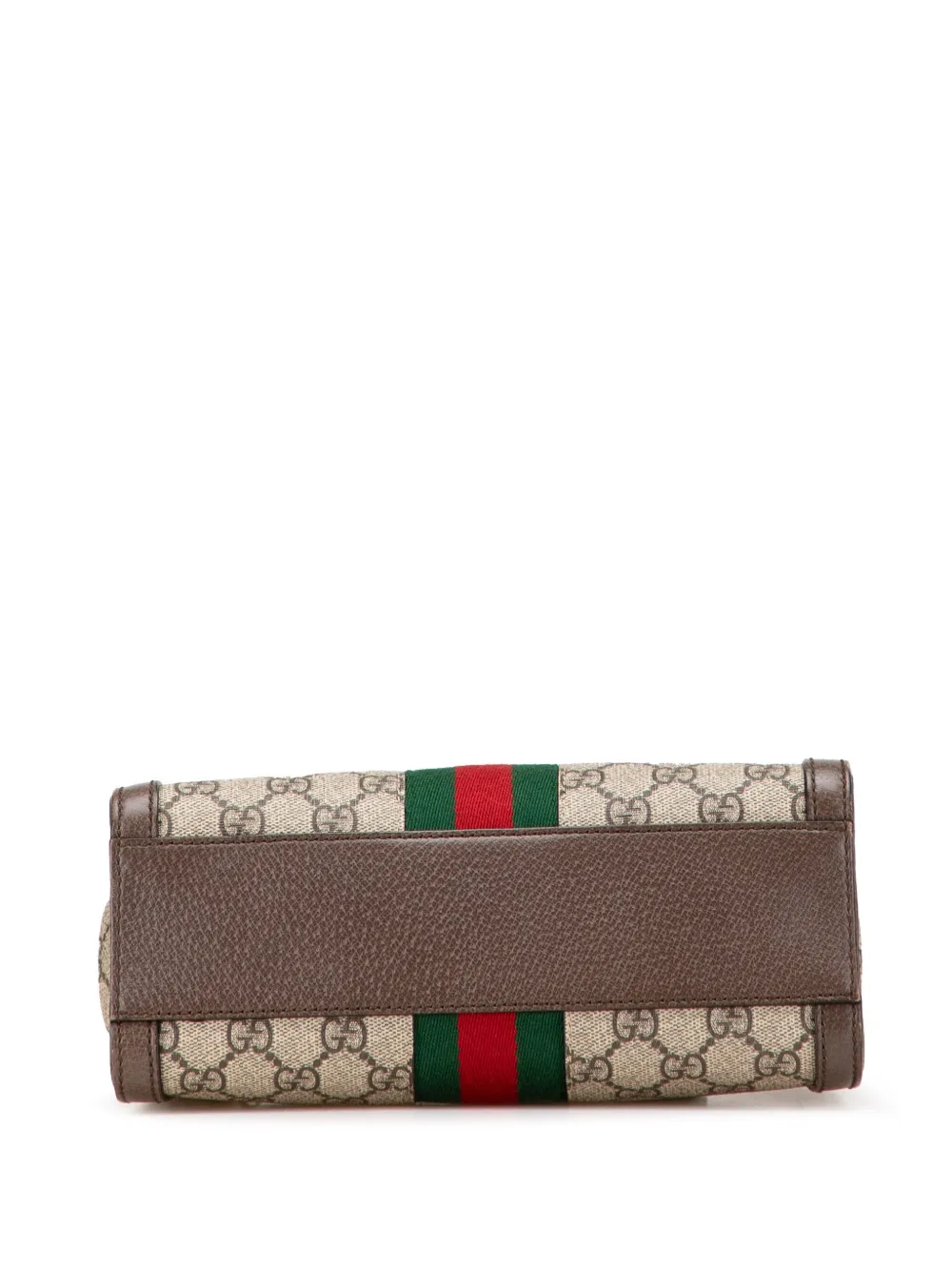 Pre-owned Gucci 2016-2025 Small Gg Supreme Ophidia Satchel In Brown