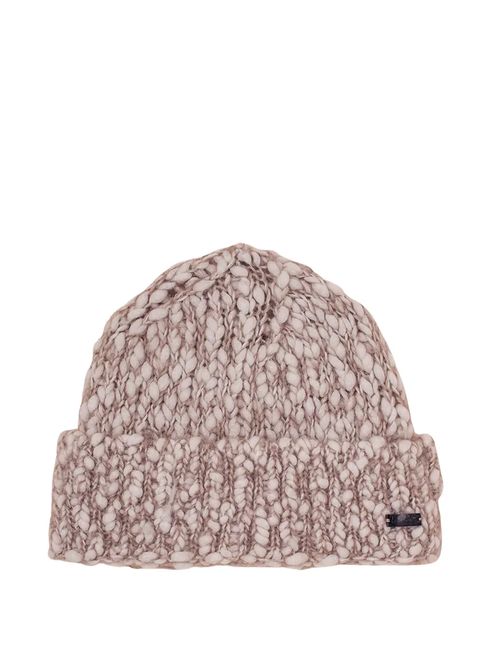 Fedeli Cable-knit Beanie In Pink
