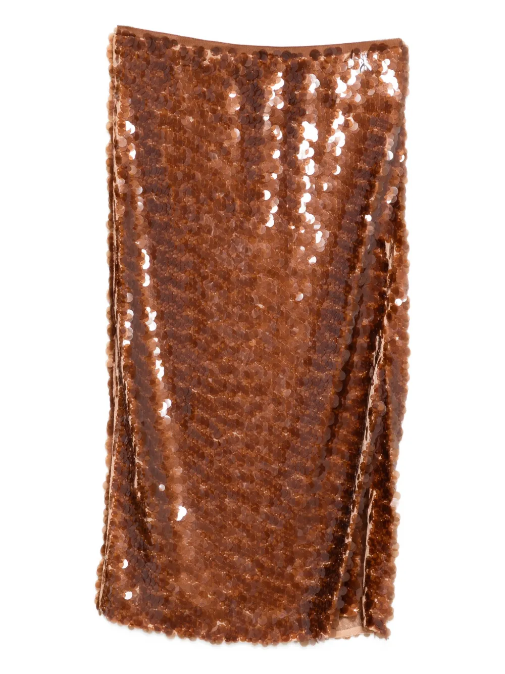 Patrizia Pepe sequin-embellished skirt | Orange | Image 1
