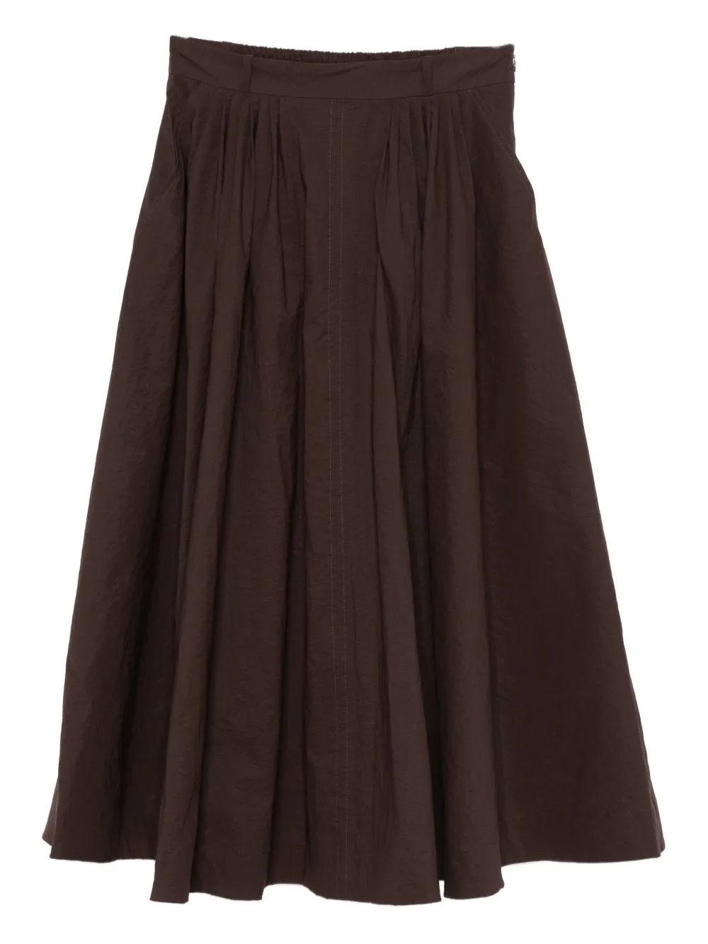 MARK KENLY DOMINO TAN pleated skirt - ブラウン MARK KENLY DOMINO TAN pleated skirt - ブラウン