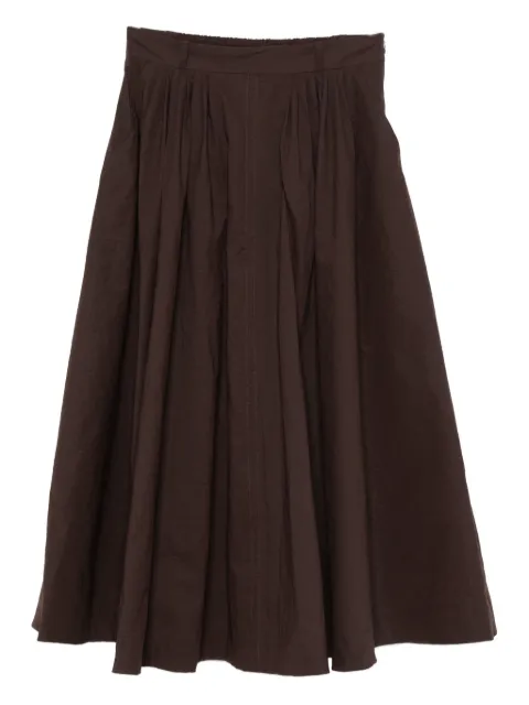 MARK KENLY DOMINO TAN pleated skirt