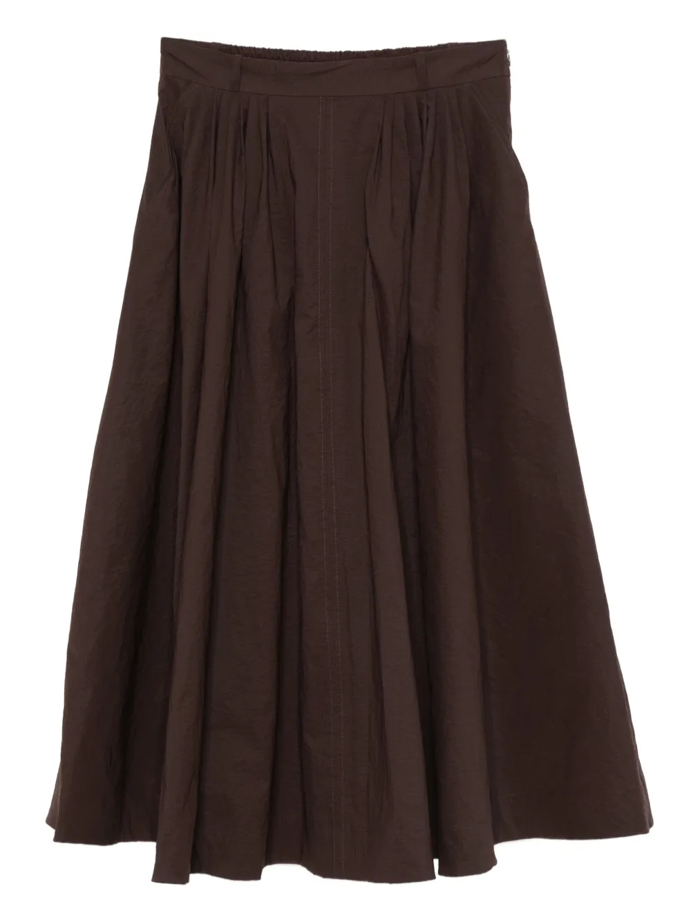 MARK KENLY DOMINO TAN pleated skirt - ブラウン MARK KENLY DOMINO TAN pleated skirt - ブラウン
